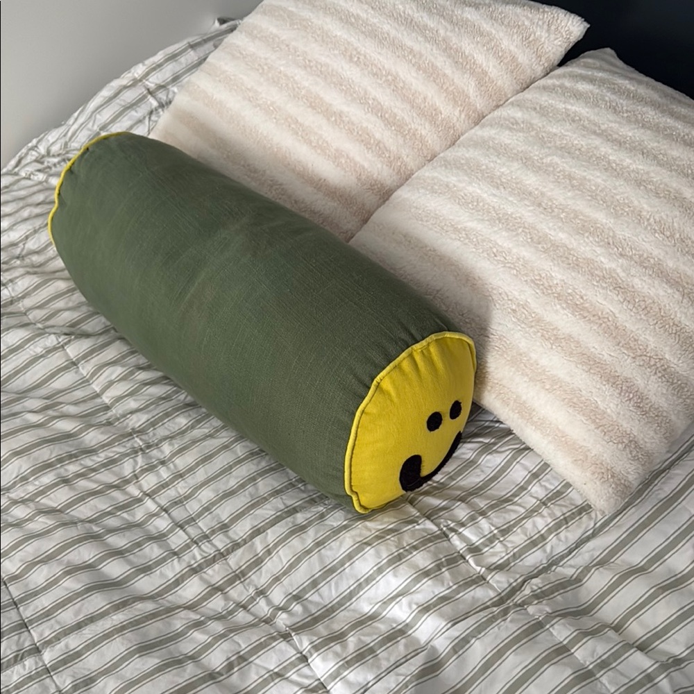 Urban Outfitters Smiley/Sad Face Pillow - Picture 3 of 3